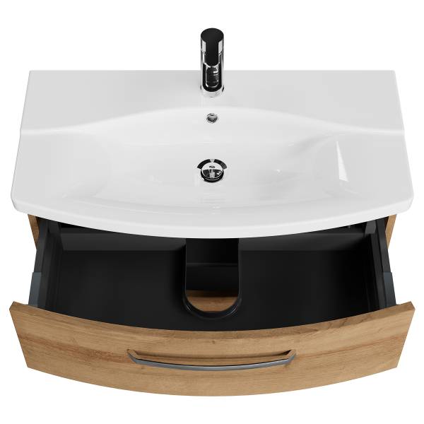 Badset 4010 4-teilig Kombi D Eiche Riviera Dekor