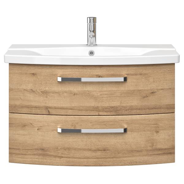 Badset 4010 4-teilig Kombi D Eiche Riviera Dekor
