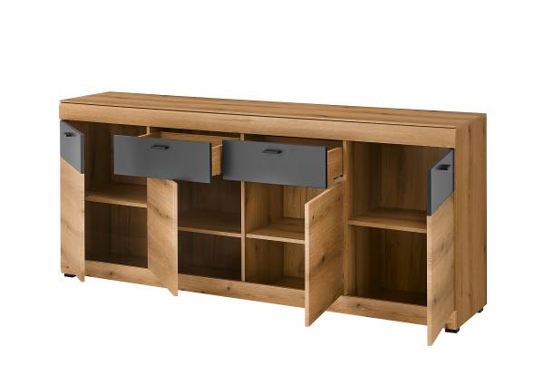 Sideboard Stavro Eiche Evoke Dekor / Anthrazit