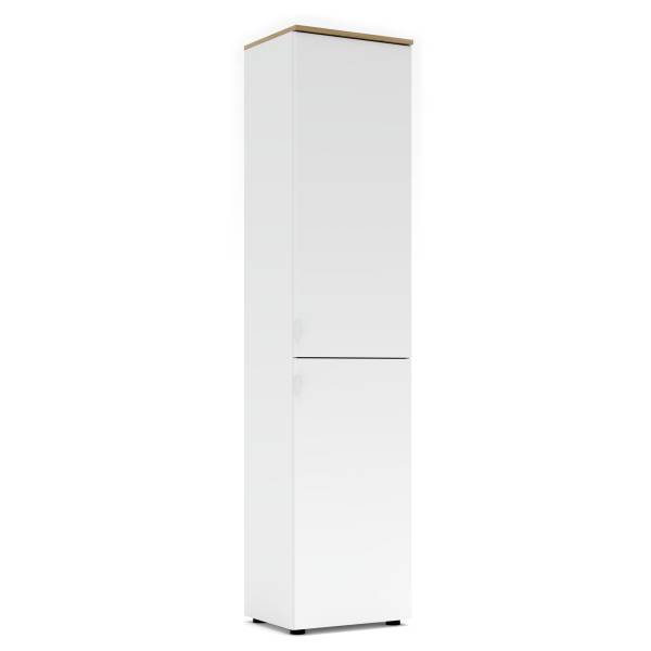 Aktenschrank Besco Typ B Matt Weiß - Höhe: 198 cm