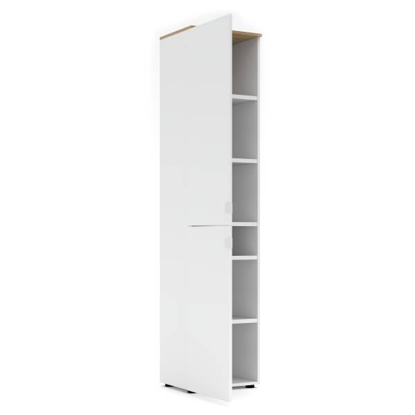 Aktenschrank Besco Typ B Matt Weiß - Höhe: 198 cm