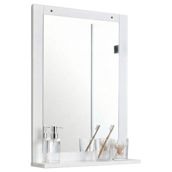Meuble miroir Nilari Sans éclairage - Blanc