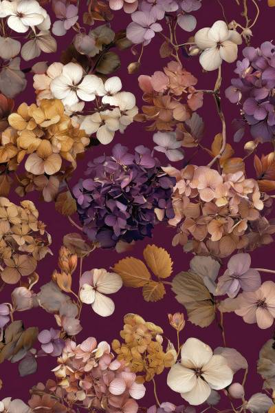 Nappe 7406 Tissu mélangé - Mauve - 150 x 250 cm