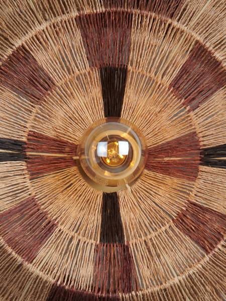 Applique Serengeti Jute / fer - 1 flamme - Diamètre : 45 cm