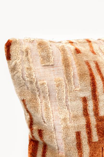 Coussin décoratif Goldy Zick Zack Tissu mélangé