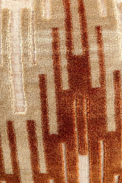 Coussin décoratif Goldy Zick Zack Tissu mélangé