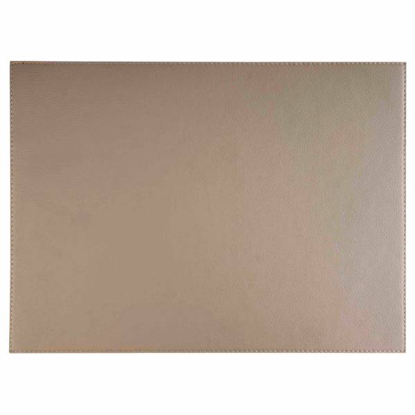 Tischset Vellura 6er-Set Kunstleder - Beige