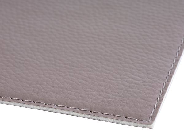 Tischset Vellura 6er-Set Kunstleder - Beige