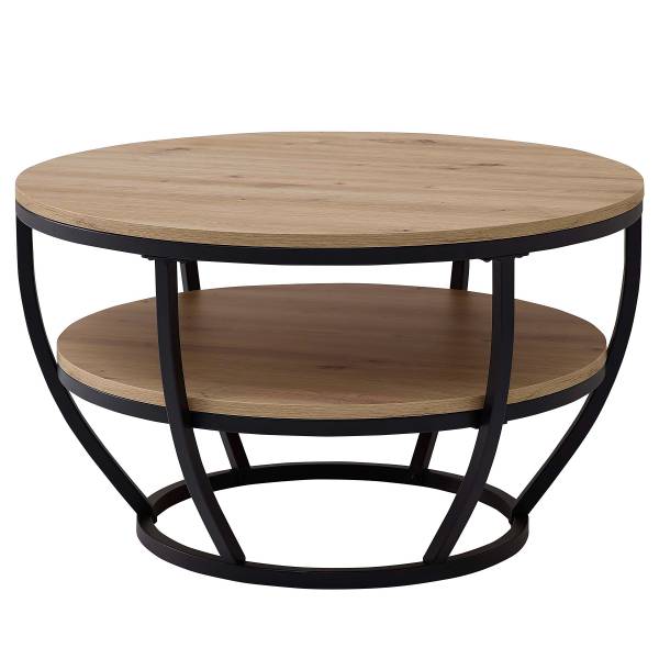 Couchtisch Telmann Eiche Artisan Dekor / Schwarz