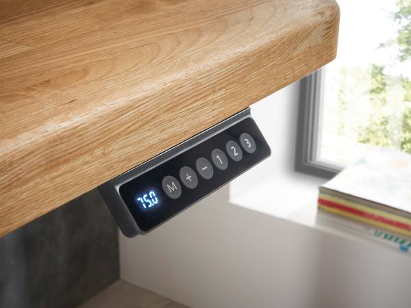 Höhenverstellbarer Schreibtisch Nasate Breite: 120 cm