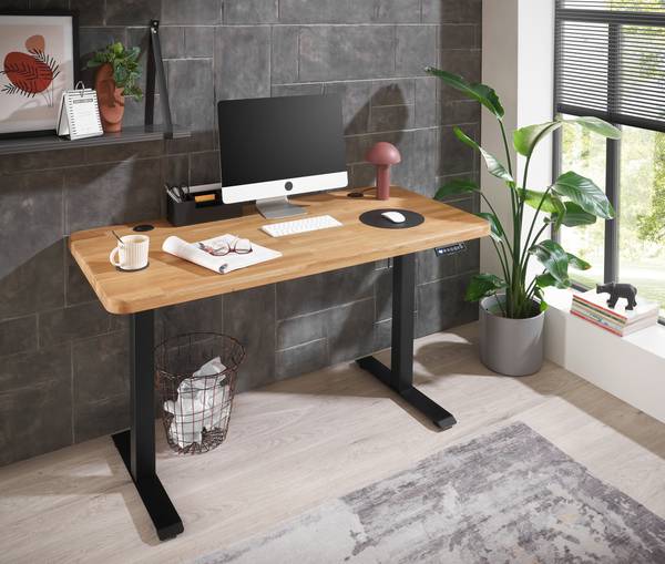 Höhenverstellbarer Schreibtisch Nasate Breite: 140 cm
