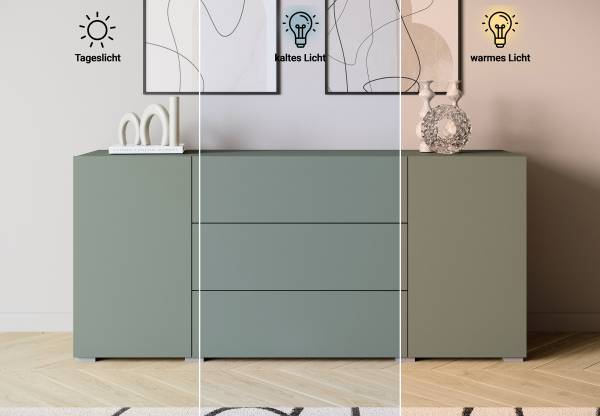 Sideboard Baiola Graugrün