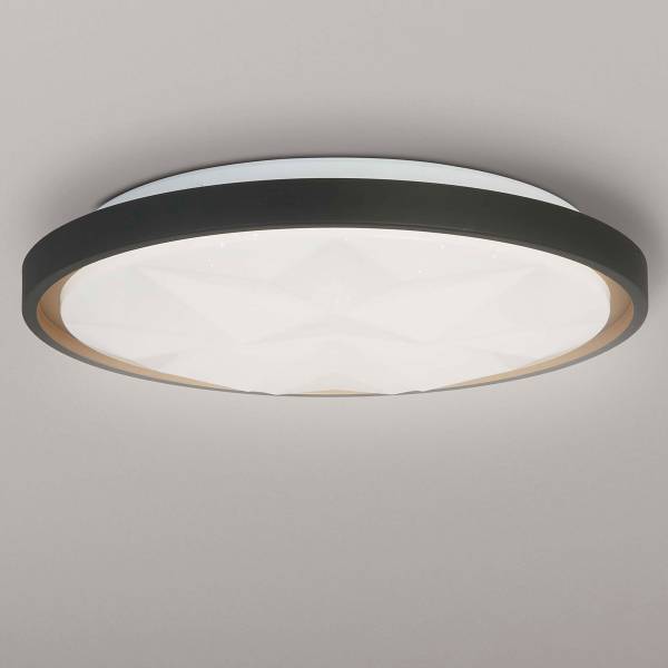 Plafonnier LED Satellite Acier inoxydable - Noir / Or - 1 flamme