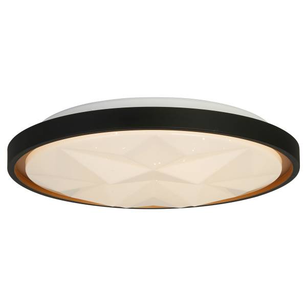 Plafonnier LED Satellite Acier inoxydable - Noir / Or - 1 flamme