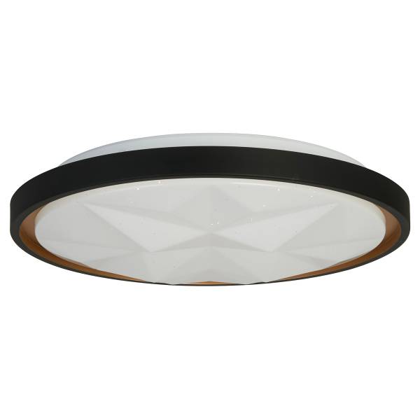 Plafonnier LED Satellite Acier inoxydable - Noir / Or - 1 flamme