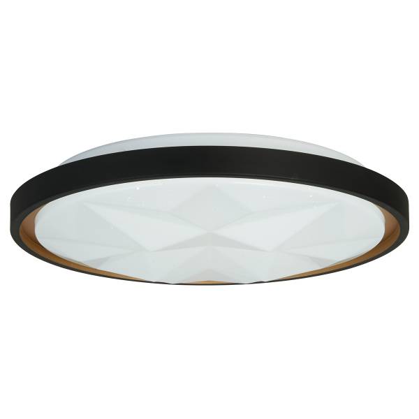 Plafonnier LED Satellite Acier inoxydable - Noir / Or - 1 flamme