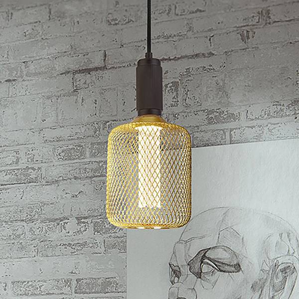 Leuchtmittel Wire Mesh Edelstahl - Gold - Warmweiß