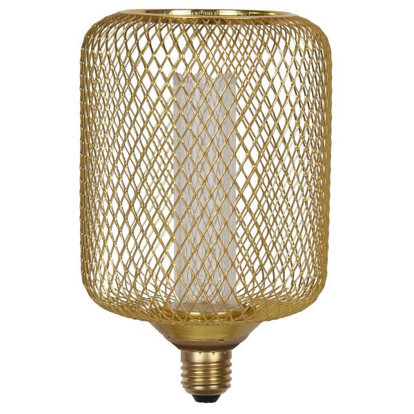 Leuchtmittel Wire Mesh Edelstahl - Gold - Warmweiß