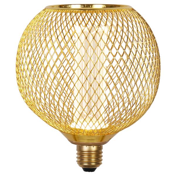Leuchtmittel Wire Mesh Globe Edelstahl - Gold - Warmweiß