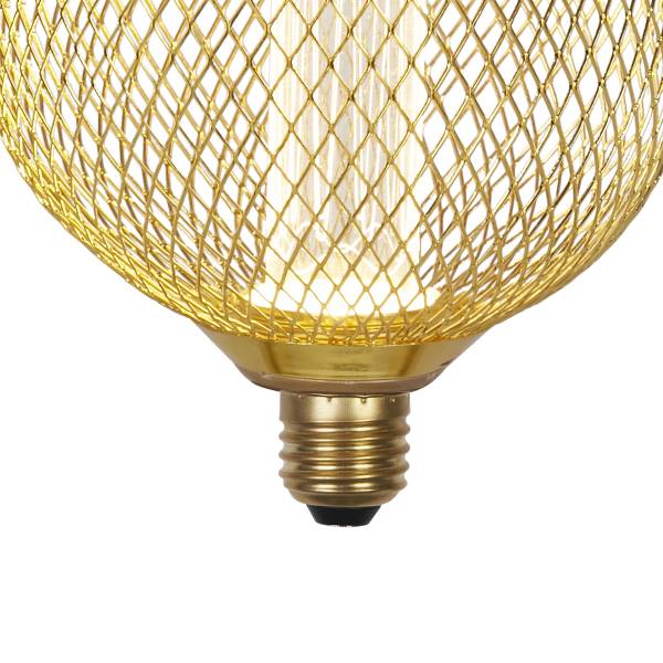 Leuchtmittel Wire Mesh Globe Edelstahl - Gold - Warmweiß