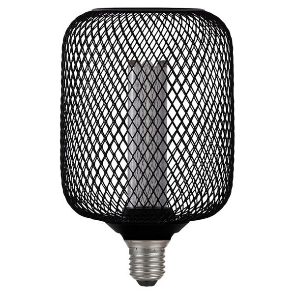 Leuchtmittel Wire Mesh Edelstahl - Schwarz - Universalweiß