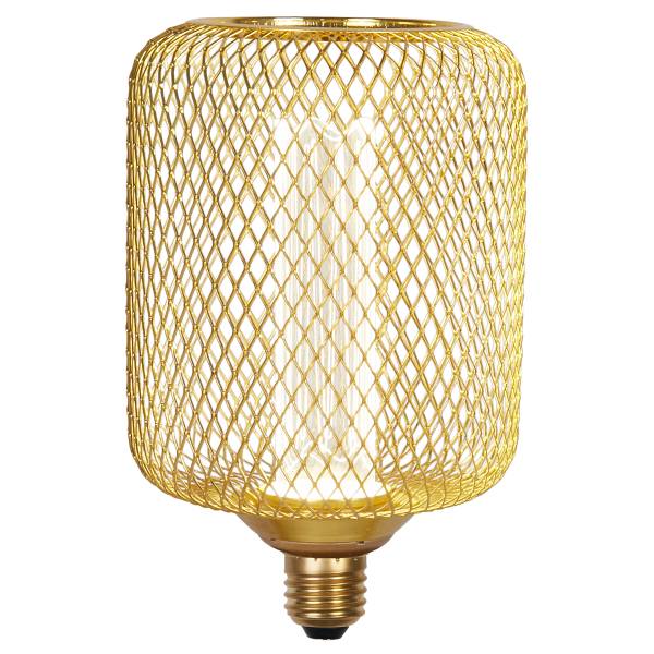 Leuchtmittel Wire Mesh Edelstahl - Gold - Universalweiß
