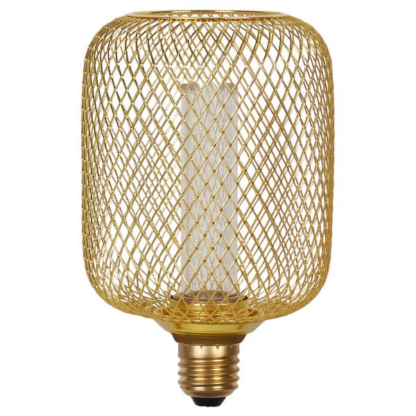 Leuchtmittel Wire Mesh Edelstahl - Gold - Universalweiß