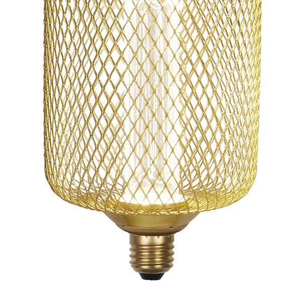 Leuchtmittel Wire Mesh Edelstahl - Gold - Universalweiß