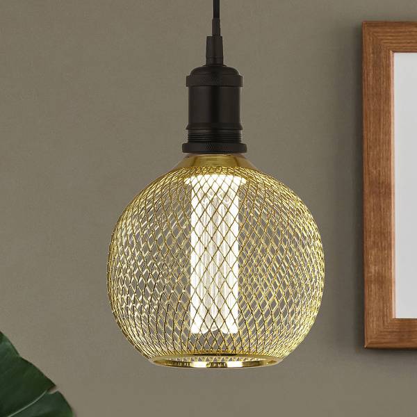 Leuchtmittel Wire Mesh Globe Edelstahl - Gold - Universalweiß