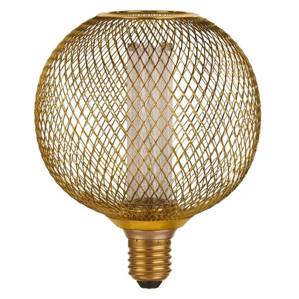 Leuchtmittel Wire Mesh Globe Edelstahl - Gold - Universalweiß