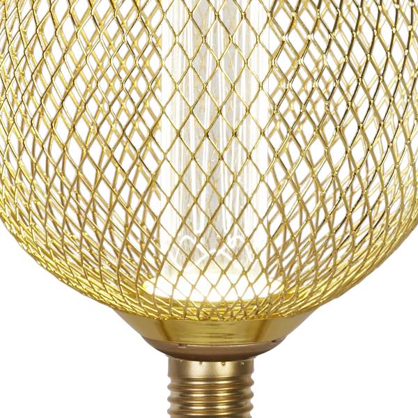 Leuchtmittel Wire Mesh Globe Edelstahl - Gold - Universalweiß
