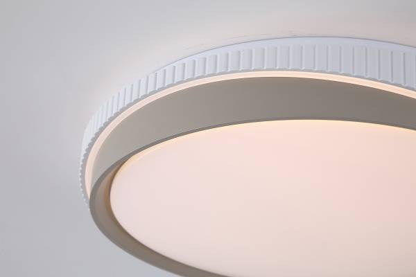 Plafonnier LED Galactic B Fer - Gris / Blanc - 1 flamme