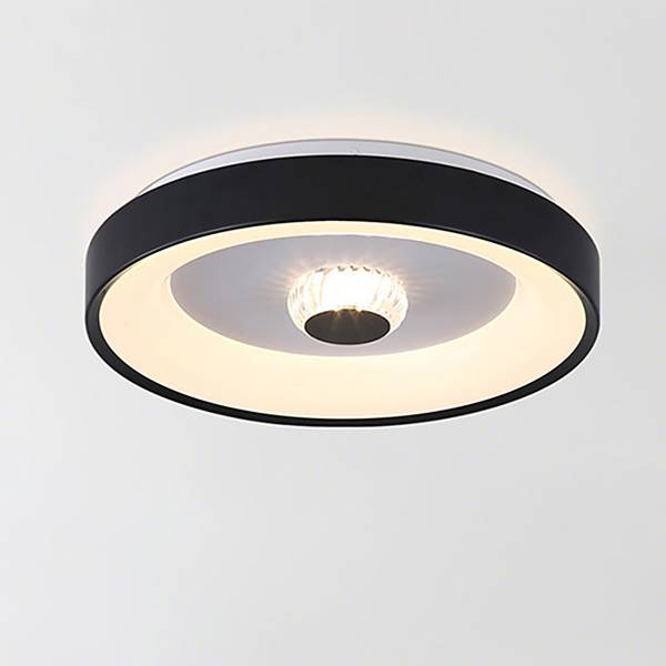 LED-Deckenleuchte Polka Eisen - 1-flammig - Schwarz