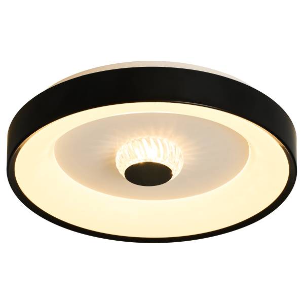 LED-Deckenleuchte Polka Eisen - 1-flammig - Schwarz