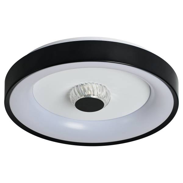 LED-Deckenleuchte Polka Eisen - 1-flammig - Schwarz