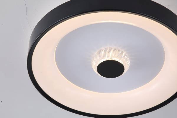 LED-Deckenleuchte Polka Eisen - 1-flammig - Schwarz