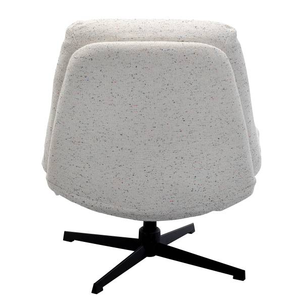 Relaxsessel Columbia mit Hocker Grau - Webstoff - Stahl - 83 x 88 x 94 cm