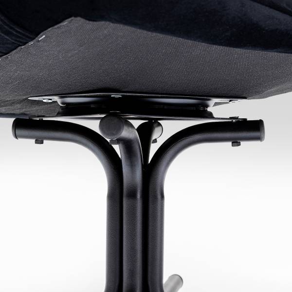 Loungesessel Oscar Schwarz - Polyester - Stahl - 82 x 95 x 73 cm