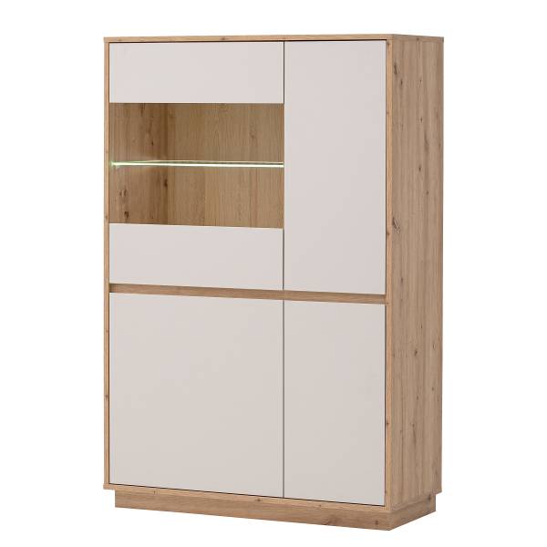Highboard Sideys - Breite 75 cm Kaschmir / Eiche Artisan Dekor