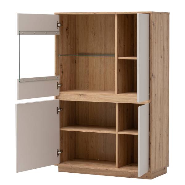 Highboard Sideys - Breite 75 cm Kaschmir / Eiche Artisan Dekor