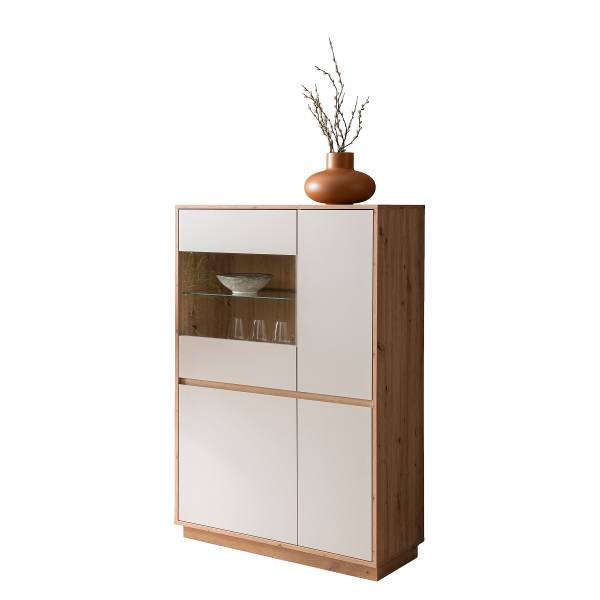 Highboard Sideys - Breite 75 cm Kaschmir / Eiche Artisan Dekor