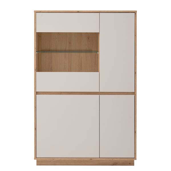 Highboard Sideys - Breite 75 cm Kaschmir / Eiche Artisan Dekor
