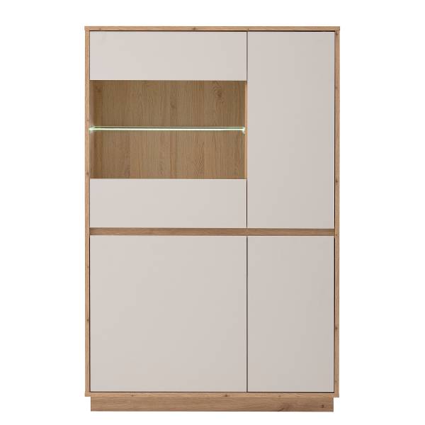 Highboard Sideys - Breite 75 cm Kaschmir / Eiche Artisan Dekor