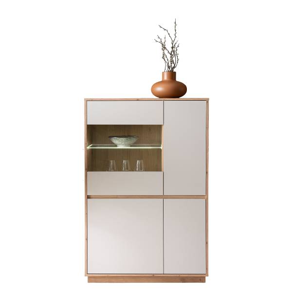 Highboard Sideys - Breite 75 cm Kaschmir / Eiche Artisan Dekor