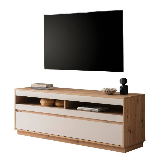 TV-Lowboard Sideys Kaschmir / Eiche Artisan Dekor - Breite: 162 cm
