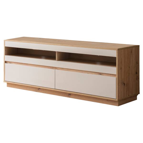 TV-Lowboard Sideys Kaschmir / Eiche Artisan Dekor - Breite: 162 cm
