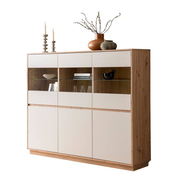 Highboard Sideys - Breite 164 cm Kaschmir / Eiche Artisan Dekor