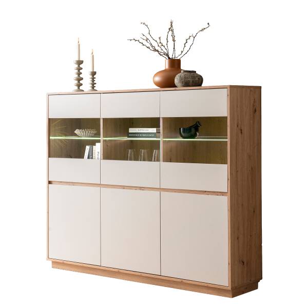 Highboard Sideys - Breite 164 cm Kaschmir / Eiche Artisan Dekor