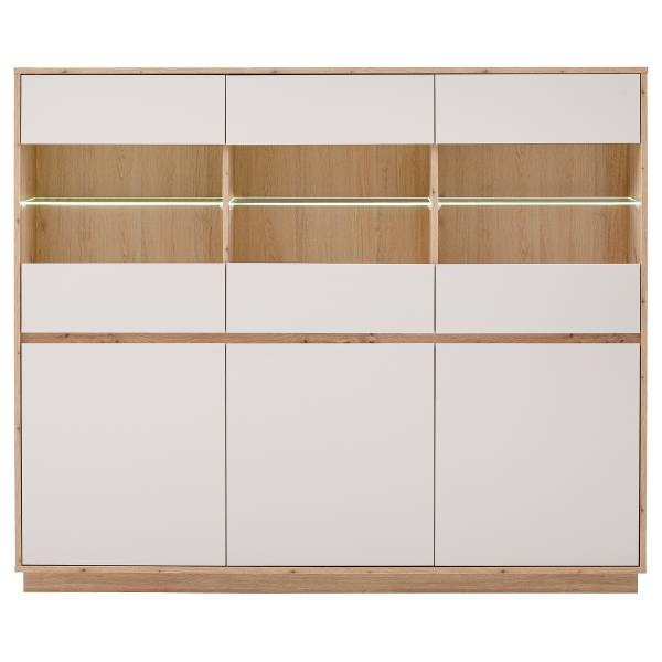 Highboard Sideys - Breite 164 cm Kaschmir / Eiche Artisan Dekor