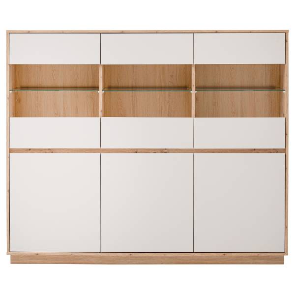 Highboard Sideys - Breite 164 cm Kaschmir / Eiche Artisan Dekor